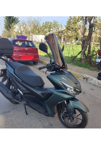Motocam Küba Arome 125 Ön Cam 2023-2026 Model 54cm Siyah Renkli