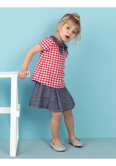 Denokids Ollie&Olla Tensel Mini Kız Etek Mavi