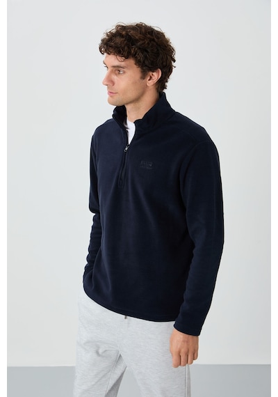 Air Jones Tommy Life River Lacivert Dik Yaka Erkek Polar Sweatshirt - 88310 Lacivert