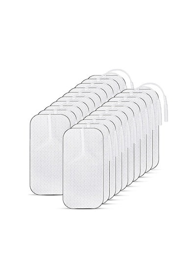 TıpTeknikMarket 5 Paket, 20 Adet Tens Elektrod Pedi 5x9 cm Extra güçlendirilmiş yapışkanlı Kumaş yüzey