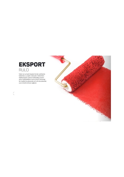 Dekor 1084 Eksport Parmak Boya Rulosu Takım 10 Cm.