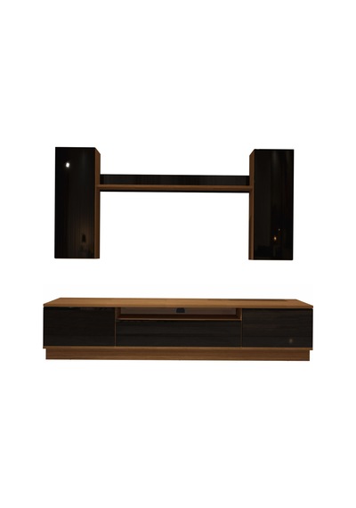 Decoraktiv Trendstyle 5ds Mdf Tv Ünitesi Tv Sehpası Ceviz - Siyah