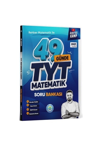 Rehber Matematik 49 Günde Tyt Matematik Video Ders Kitabı Ve Soru Bankası Set 2 Kitap