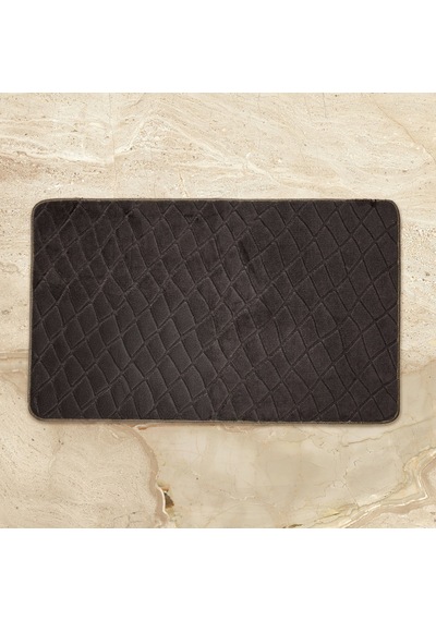 Soft Holly 2'li Banyo Paspası - Antrasit - 60x100 Cm + 50x60 Cm Renkli