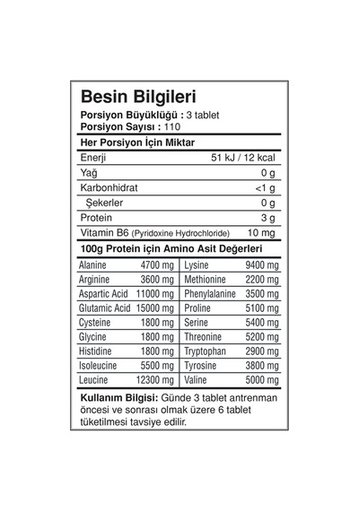 Bigjoy Sports Aminobig Amino Asit 330 Tablet