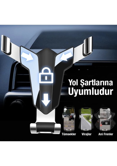 Ally Araç Havalandırma Bölmesi Telefon Tutucu Big Swordman- 5775 Renkli