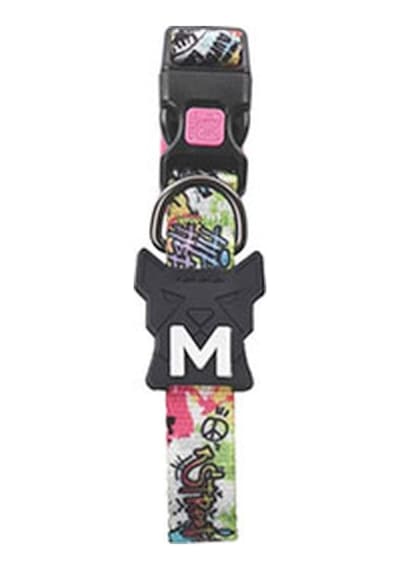 M-pets Urban Style Graffiti Köpek Boyun Tasması Small 22,9x35,6 Cm 244-58059.02 Çok Renkli
