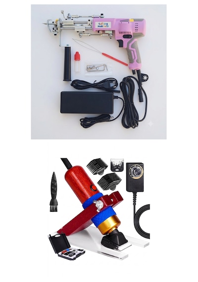 Ak-v Tufting Makinesi Mini Set Pembe Ak-v - Bordo Tıraş Makinesi