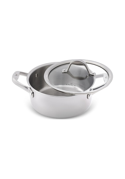 Karaca  Powersteel 3Ply 316+ İndüksiyon Tabanlı Çelik Petekli Tencere 20 Cm