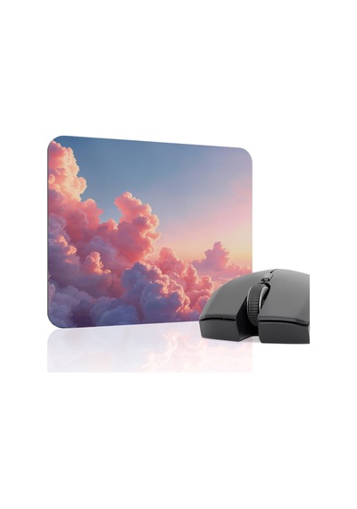 Bulutlar Kaymaz Dikişli Kauçuk Oyuncu Mousepad V4 - 22x18 Gaming Mouse Pad Fare Altlığı