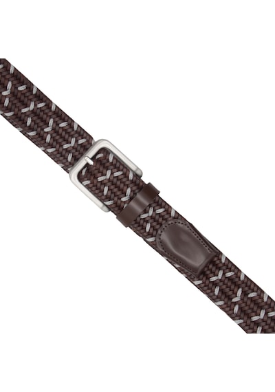 Pierre Cardin Premium Örgü Deri Kemer En 3,5 Cm Pc-1713 Kahverengi - Gri