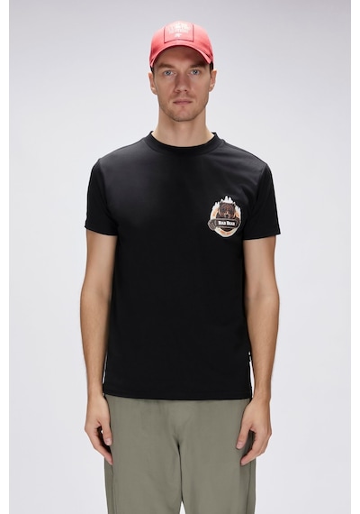 Bad Bear Flint Siyah Erkek Baskılı Tişört