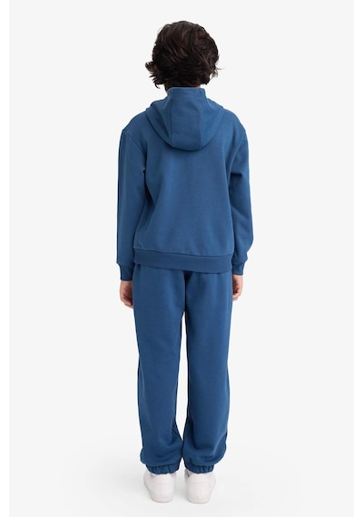 Defacto 2li Takım Baskılı Kapüşonlu Sweatshirt Eşofman Altı Erkek Çocuk G5640a825cwın249 İndigo-ın249