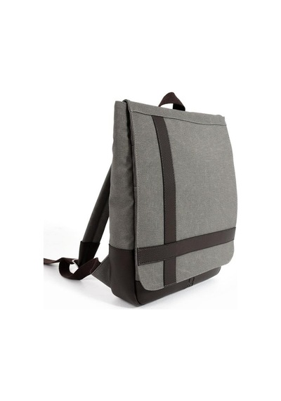 Baginn Kadın Sırt Çantası 35 22 Cm Kanvas Kumaş Laptop Bölmeli Business Sırt Çantası Okul Çantası Mega Bag Gri