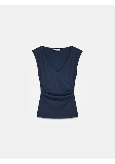 Dilvin 21222 V Yaka Basic Top-k.lacivert