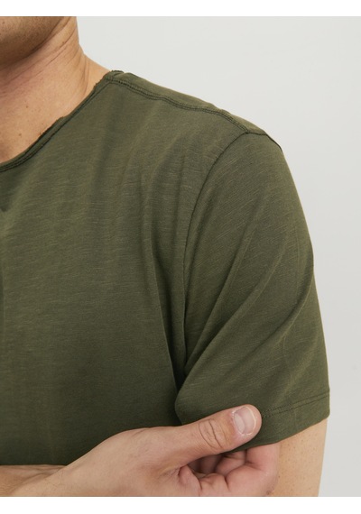 Jack & Jones Erkek Bisiklet Yaka Basic Tişört - Basher Forest Night