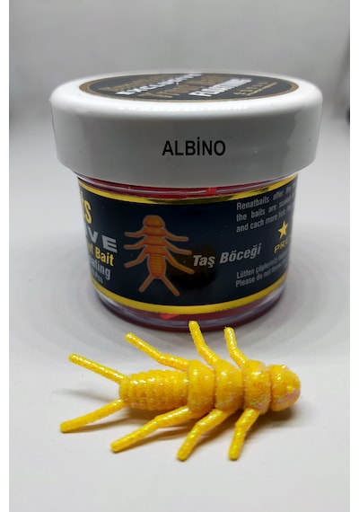Renatbaits Peynir Kokulu Yüzen Silikon Taş Böceği Alabalık Yemi