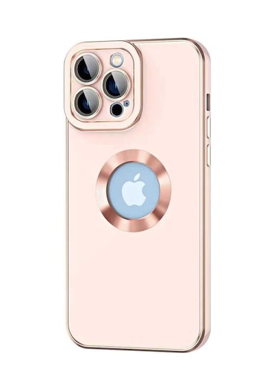 Kilifone - Apple Uyumlu iPhone 14 Pro Max - Kılıf Kamera Korumalı Parlak Logo Gösteren Kongo Kapak - Rose Gold