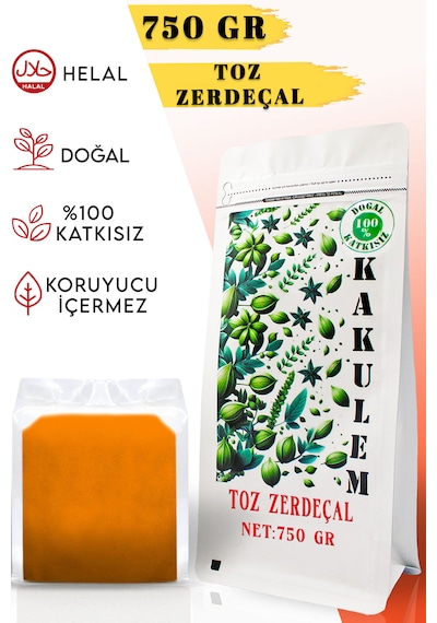Kakulem Öğütülmüş Toz Zerdeçal 750 G