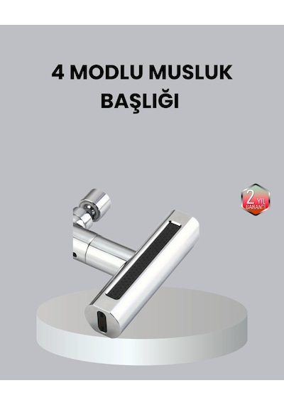 Abs Pirinç Alaşımlı Musluk Başlığı 4 Modlu 360 Dönebilen Ve Ekonomik Diğer
