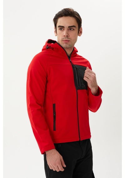 Exuma Erkek Kırmızı Softshell Mont 2011120-657 657-red