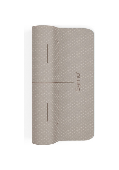 Gymo Pro Series Hizalamalı 6mm Tpe Yoga Matı Pilates Minderi 183x66mm Toprak Kahverengi