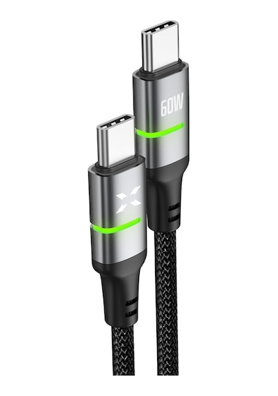Xenon Smart Type C Hızlı Şarj Kablosu Type-c To Type-c, 60w, 480 Mpbs, 2m, Pd, Örgü, Led Göstergeli X6422