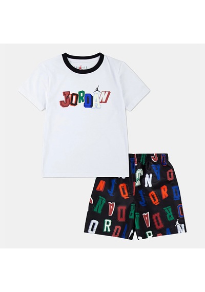 Nike Nıke Jordan Erkek Çocuk Şort T-shırt Takım 65d705-023 Çok Renkli