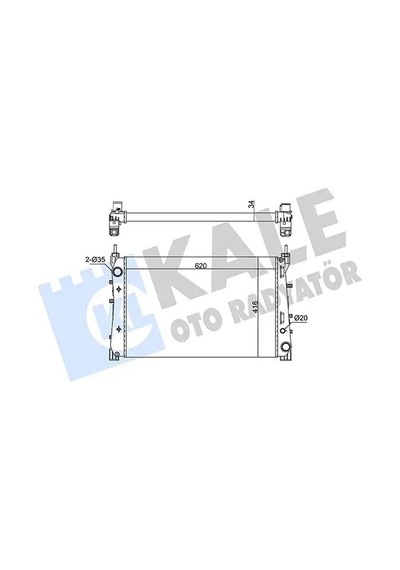 Fiat Linea Motor Radyatoru 1.6 Multijet 2009-2014 Kale 363110