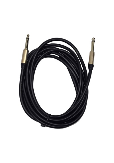 3 Metre 6.35 Mm To 6.35 Mm Ses Kablosu - Stereo Çivi Jak Enstrüman Ve Amfi Bağlantı Kablosu