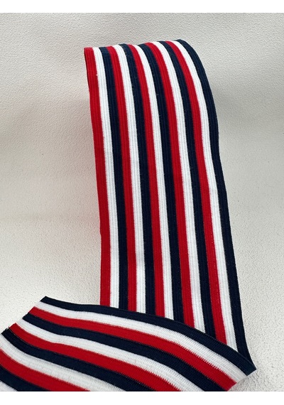 8.5 Cm Çizgili Örme Lastik-1 Metre-renkli