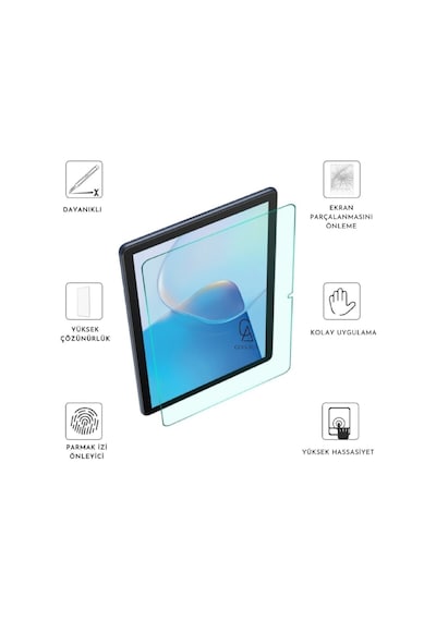 Matepad Se 10.4 Inç Uyumlu Uyku Modlu Smart Tablet Kılıfı Ekran Koruyucu Ve Kalem Seti Mor