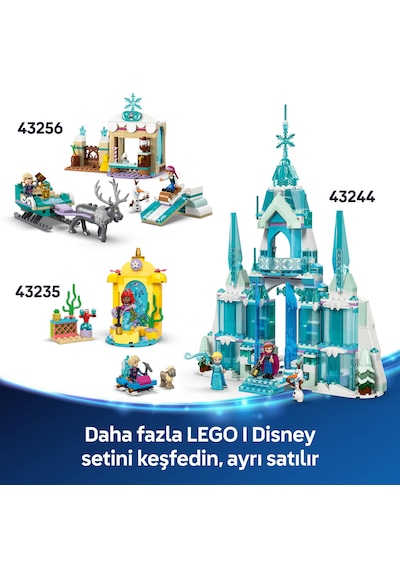 LEGO® ǀ Disney Frozen Arendelle Karlar Ülkesi Şatosu 43265 - 5 Yaş ve Üzeri Prenses Seven Çocuklar için Yaratıcı Oyuncak Yapım Seti (177P)