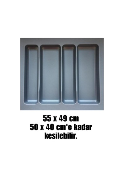 55/49 Cm Cekmece Içi Kepçelik Grı 50/40 Cm Kadar Kesılebılır