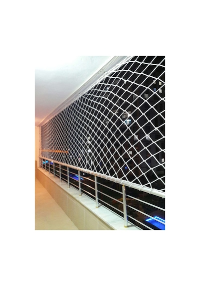 Balkon Güvenlik Ağları 6 MM İp Kalınlığı 10 CM x 10 CM Göz Aralığı