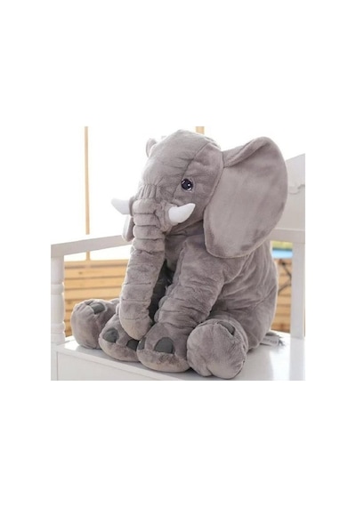 Uyku Arkadaşım Fil Peluş Fil 80Cm Dev (Gri) Uyku Arkadaşım Fil Peluş Fil 80Cm Dev (Gri)