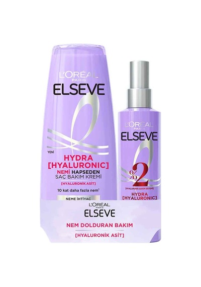 Elseve Hyaluron Saç Bakım Spreyi 150 Ml+ Hydra Nemlendirici 175 Ml 3 Adet