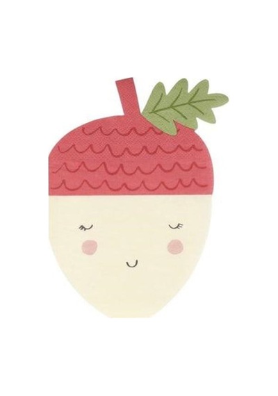 Meri Meri - Acorn Napkins - Meşe Palamudu Peçete - 20'li