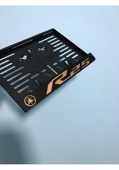 Yamaha R25 Gold Pleksi Motor Plakalığı