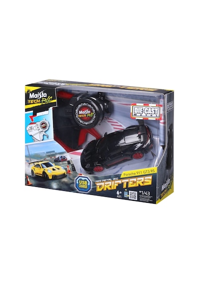 1/43 Mini Metal Drifters Kumandalı Araba - Porsche 911 Gt3 Rs Siyah