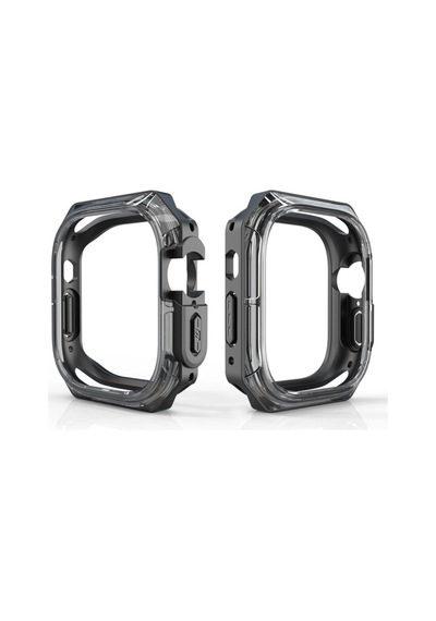 Apple Uyumlu Watch 40mm Zore Watch Gard 08 Sert Pc + Silikon Koruyucu