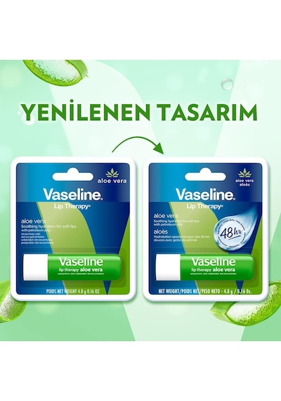 Lip Therapy Dudak Bakım Kremi Aloe Vera 4.8 Gr