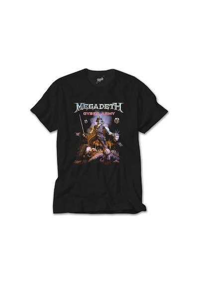 Megadeth Cyber Army Siyah Tişört Siyah