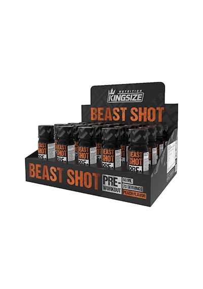 Kingsize Nutrition Beast Shot Pre-workout 60 Ml 20 Adet - Şeftali
