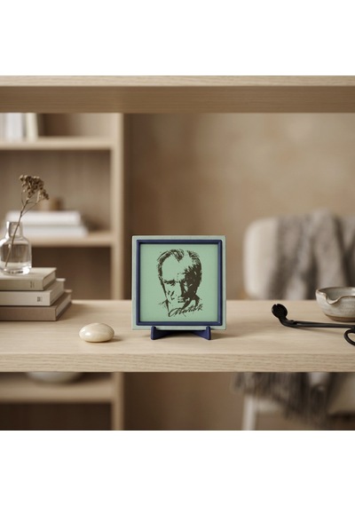Atatürk İmzalı Butik Tasarım Obje, Ev Ve Ofis Dekorasyonunu Tamamlayan Modern Aksesuar 10x10 Cm