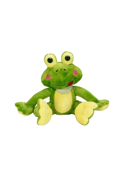 Ers Oturan Peluş Kurbağa 30 Cm Çok Renkli