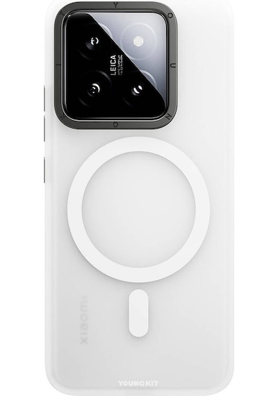Xiaomi Mi 14 Uyumlu Kılıf Magsafe Şarj Özellikli Youngkit Hidden Sand Serisi Siyah