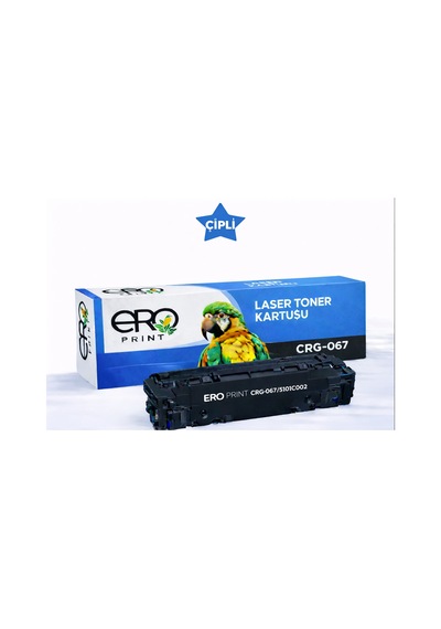 Canon Crg-067c Uyumlu Toner - 1350 Sayfalık - Çipli Mavi Toner