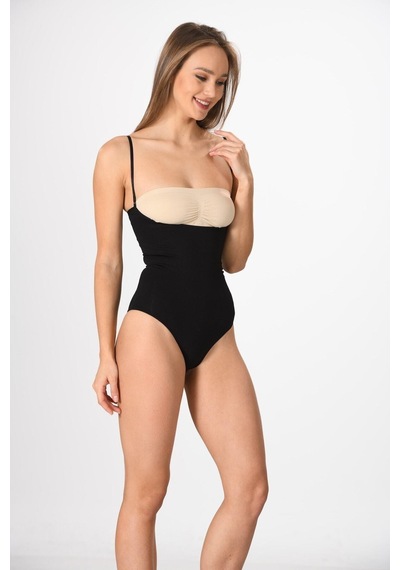 Miss Fit Beden Küçülten Göğüs Altıbady Çıtçıtlı Kadın Korse Siya (547773611) Çok Renkli