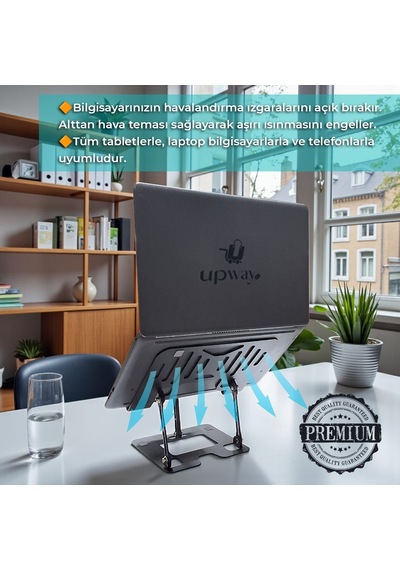 Upway Comfort Style 2 İn 1 Laptop Bilgisayar/tablet Ve Telefon Standı - Sağlam Ve Ergonomik